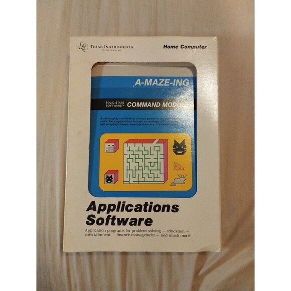 A-MAZE-ING for Texas Instruments TI-99/4A - Complete In Box - Tested - Picture 6 of 11